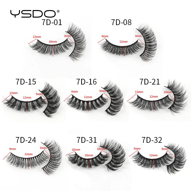 Eyelashes 3/5/10 Pairs False Eyelash 3D Mink Lashes Russian Strip Lashes Thick Makeup Dramatic Fluffy Fake Lashes Faux Cilios HIP