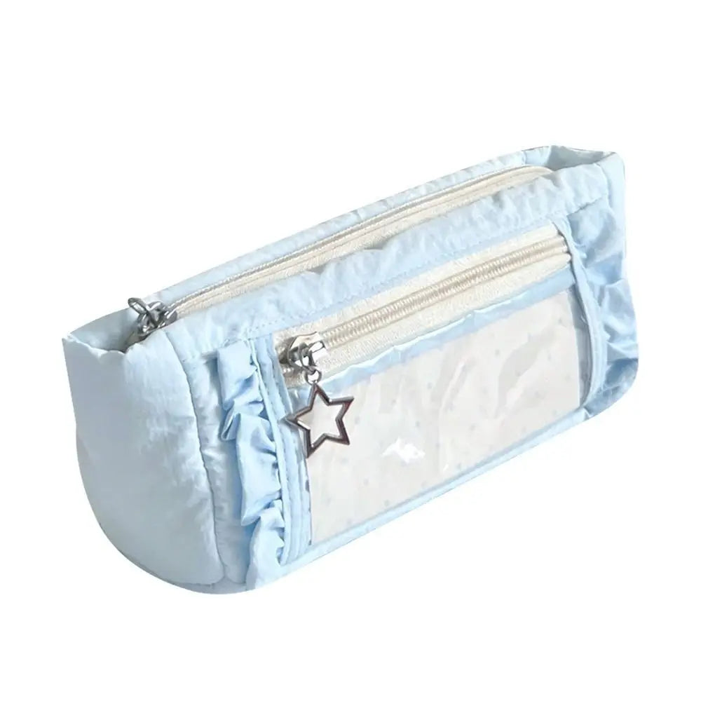 Large Transparent Pencil Case & Badge Display Pouch Pencil Case Pouch HIP