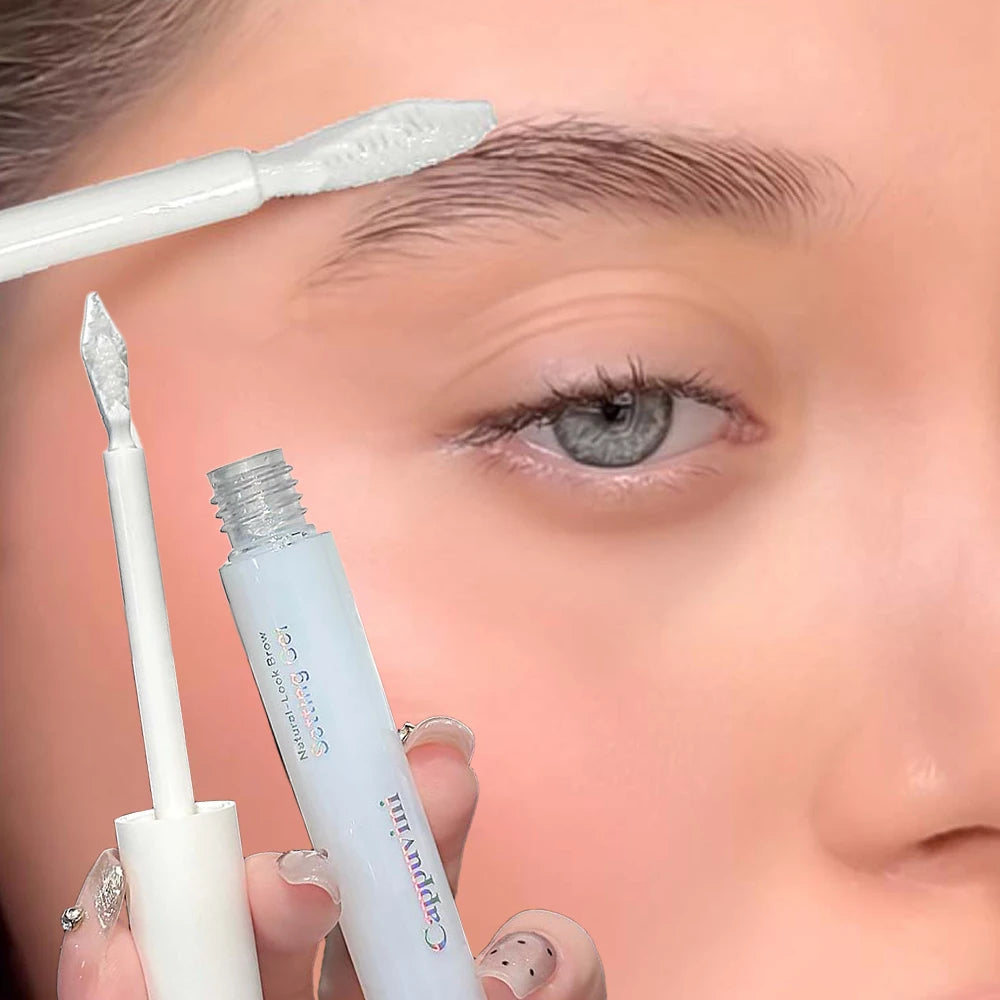Waterproof 3D Wild Brow Gel Lasting Transparent Brows Styling Gel with Comb Brush Sculpt Fluffy Brows Styling Wax Cosmetics HIP