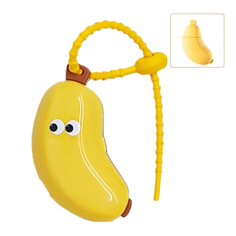 Wholesale Portable Toothbrush Holder Must-have Travel Toothbrush Protective Cap Cute Banana Hiking Camping Brush Cap Case HIP 1PC