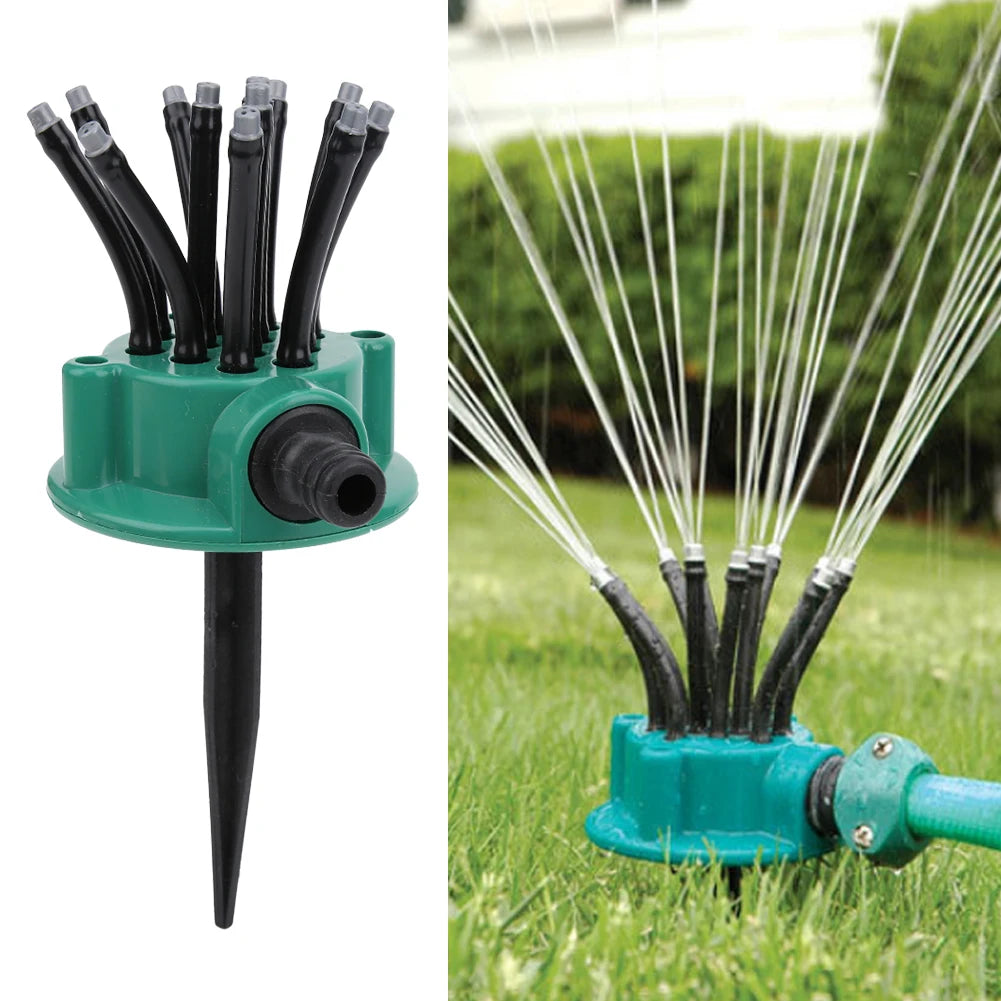 360 Degree Rotating Garden Automatic Multi Heads Sprinkler for Agricultural Irrigation Garden Supplies Sprinkler Sprayer Nozzle HIP