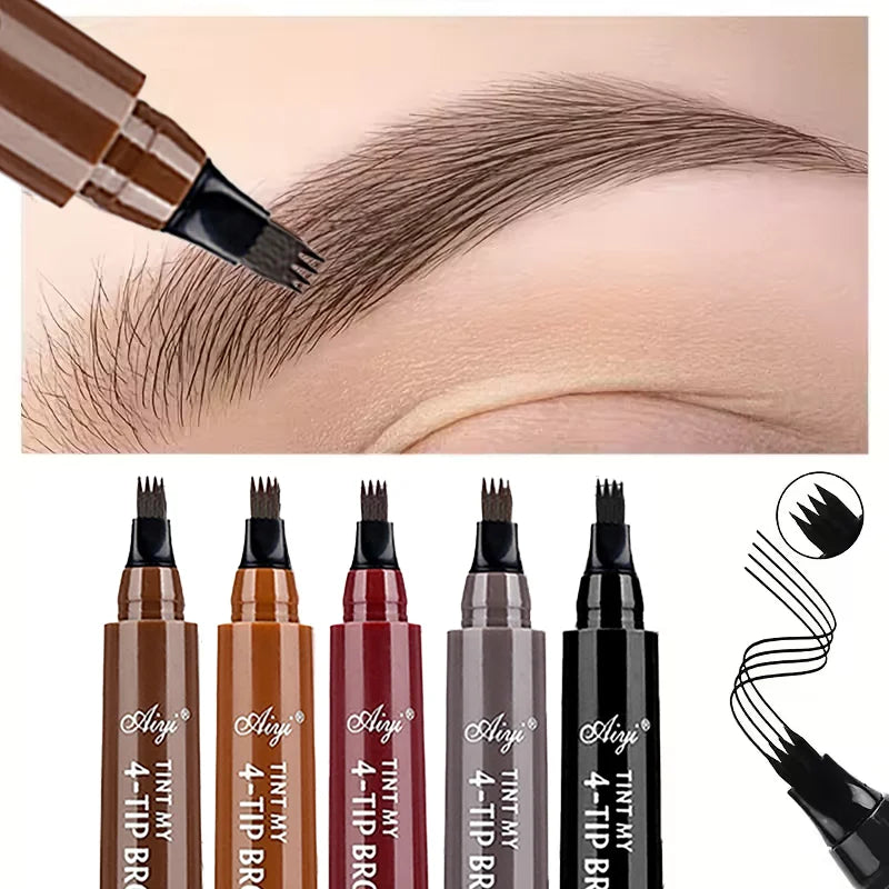 JUJU Dream 4-in-1 Waterproof Liquid Eyebrow Pencil – 5 Colors Liquid Eyebrow Pencil HIP