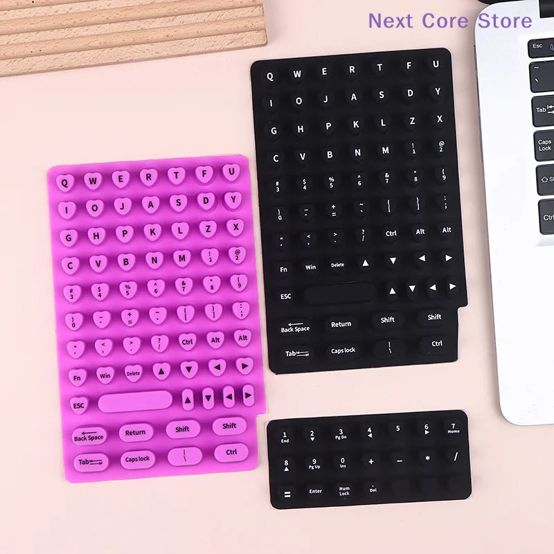 Raised Silicone Keyboard Stickers for Long Nails – 70/21 Pcs Nail Keyboard Stickers HIP