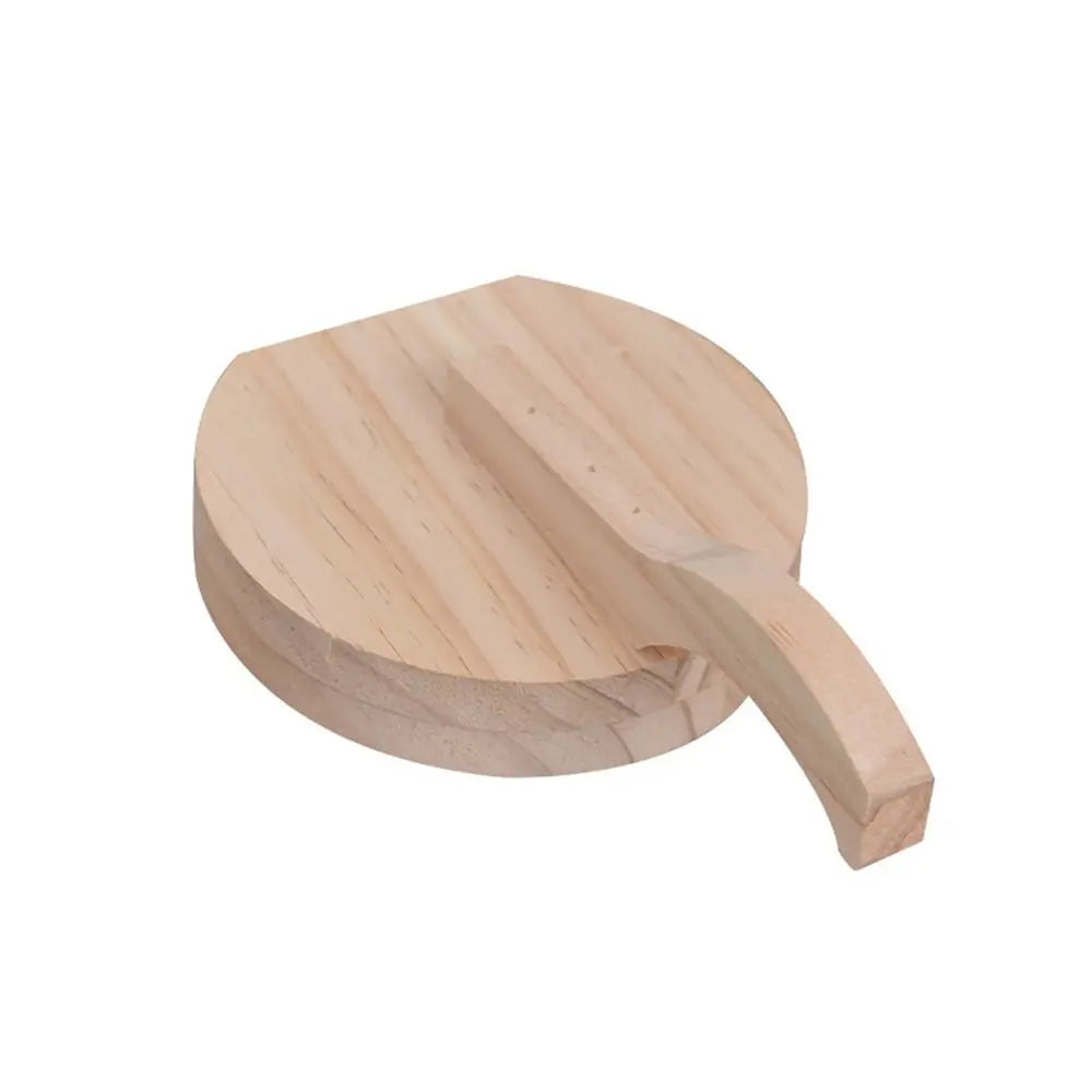 Wooden Dumpling Wrapper Presser – Round Dough Pressing Tool Dumpling Dough Presser HIP A