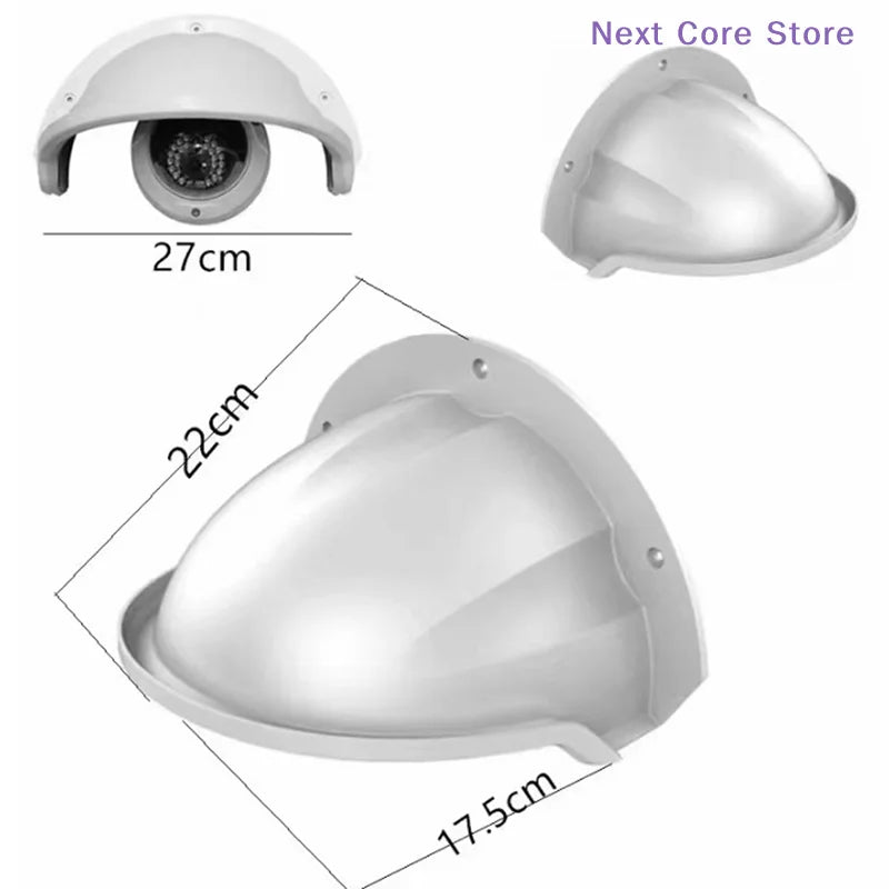CCTV Dome Camera Rain & Sun Shield Weather Cover Bracket Camera Weather Shield HIP