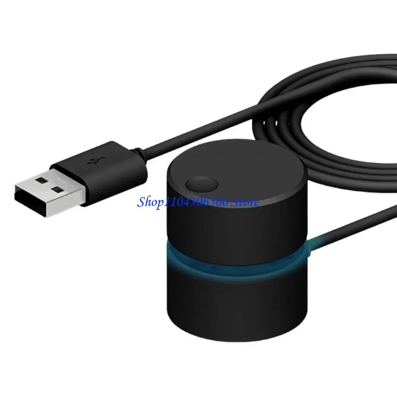 USB Volume Control Knob – Plug & Play PC Sound Adjuster USB Audio Controller HIP Black CN