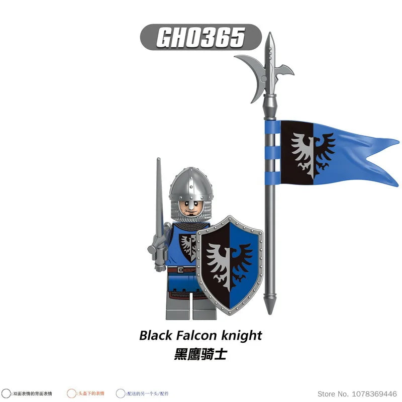 Medieval Lion Knight & War Horse Assembly Action Figure Assembly Action Figure HIP