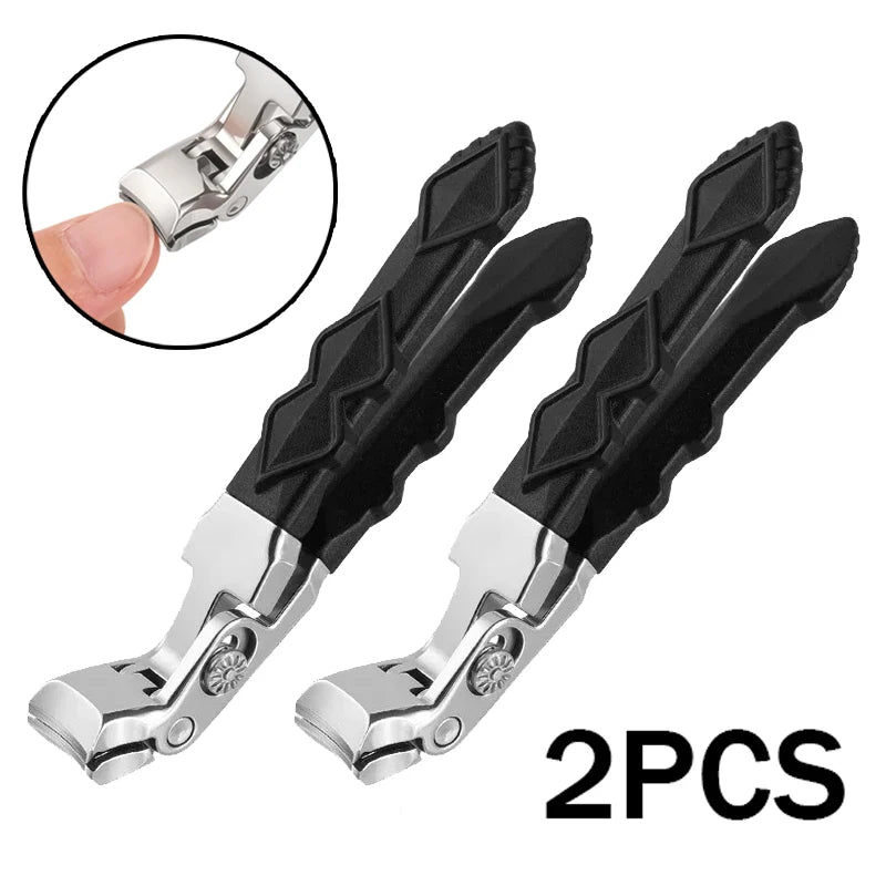 2pcs Nail Clipper for Seniors Long Handle Wide Jaw Head Clipper Nail Clipper for Thick Nails Nail Cutter Trimmer Manicure Tool HIP