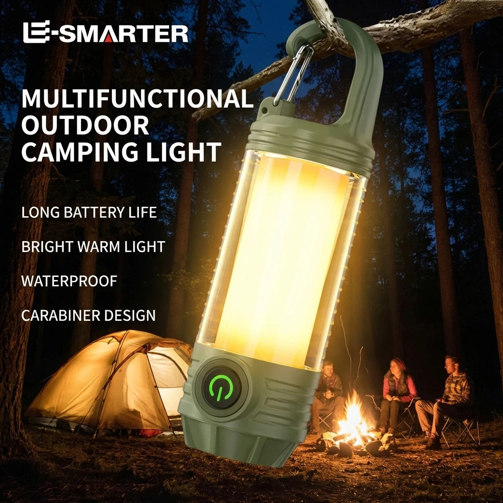 ESMARTER Rechargeable LED Camping Lantern & Flashlight Camping Lantern Flashlight HIP