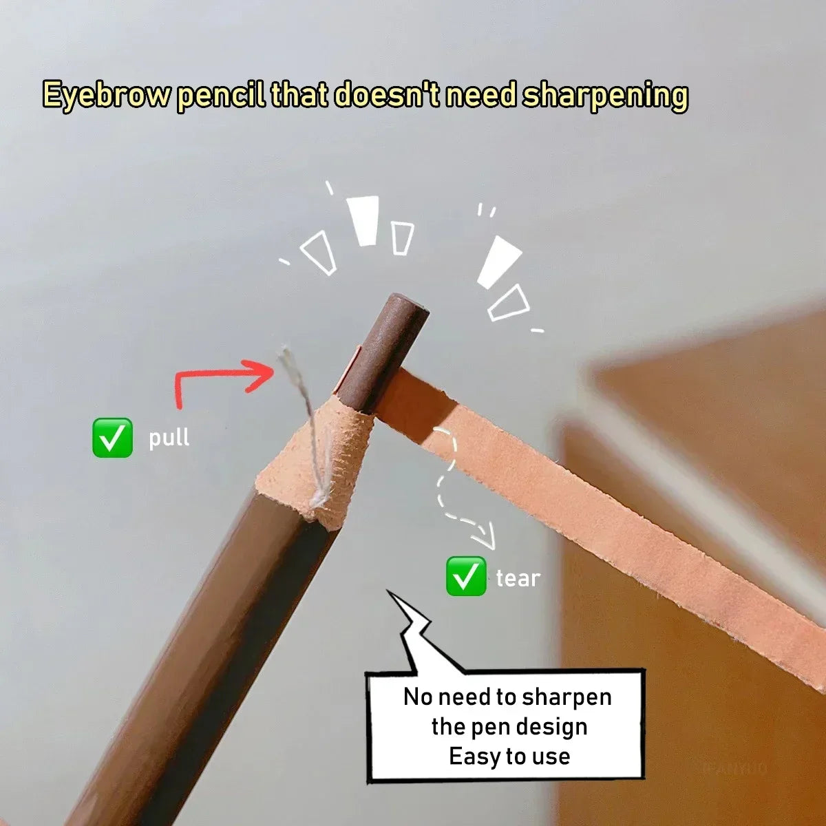 1pcs Professional Microblading Pencil Permanent Eyebrow Pencil Tattoo Waterproof Art Tint Makeup Eye Brow Pen Enhancers Cosmetic HIP