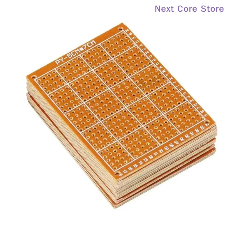 10-Piece PCB Perfboard Prototype Kit – 5×7cm, 432 Holes PCB Prototype Board HIP