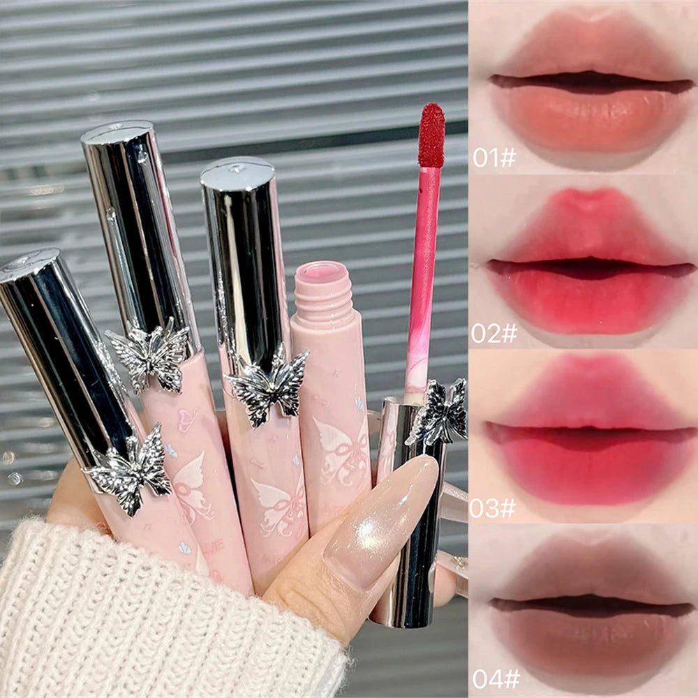 13Pcs Full Face Makeup Kit Butterfly Eyeshadow Blush Highlighter Contour Lip Mud Air Cushion Eye Brow Gel Mascara Necklace Gift HIP