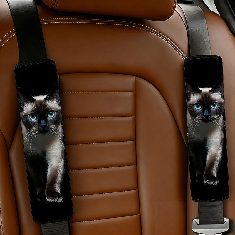2-Pack Siamese Cat Car Seat Belt Covers – Cat Lover Gift Car Seat Belt Cover HIP