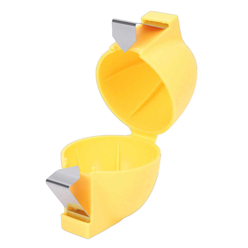 Egg Shell Cracker Ergonomic Quickly Open Boiled Or Eggs Shell Opener for Kitchen Baking Yellow Kitchen Egg Opener HIP YELLOW