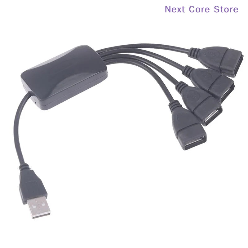 USB 2.0 Hub Splitter – 1 to 4 Port Extension Cable USB Hub Splitter HIP