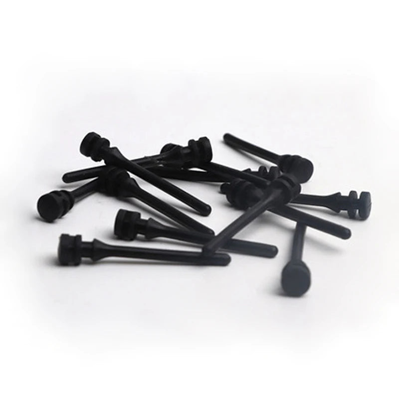 20-Pack Silicone Fan Mounting Pins – Anti-Vibration PC Screws Fan Mounting Pins HIP Black 66mm