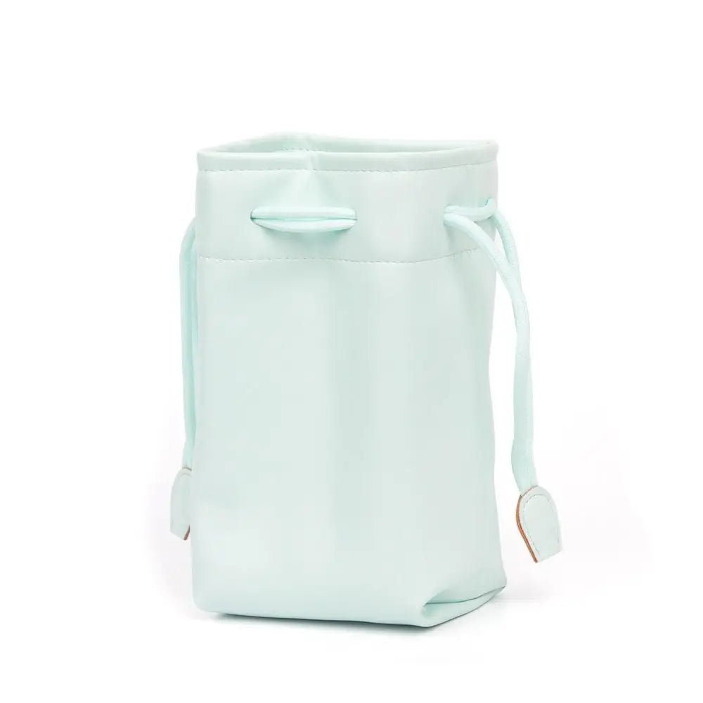 PU Leather Drawstring Bag for Instax Mini – Waterproof Case Camera Storage Bag HIP Mint Green