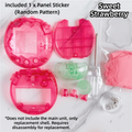 Crystal Shell Replacement Case Kit for Tamagotchi Paradise Virtual Pet Case Mod HIP Strawberry