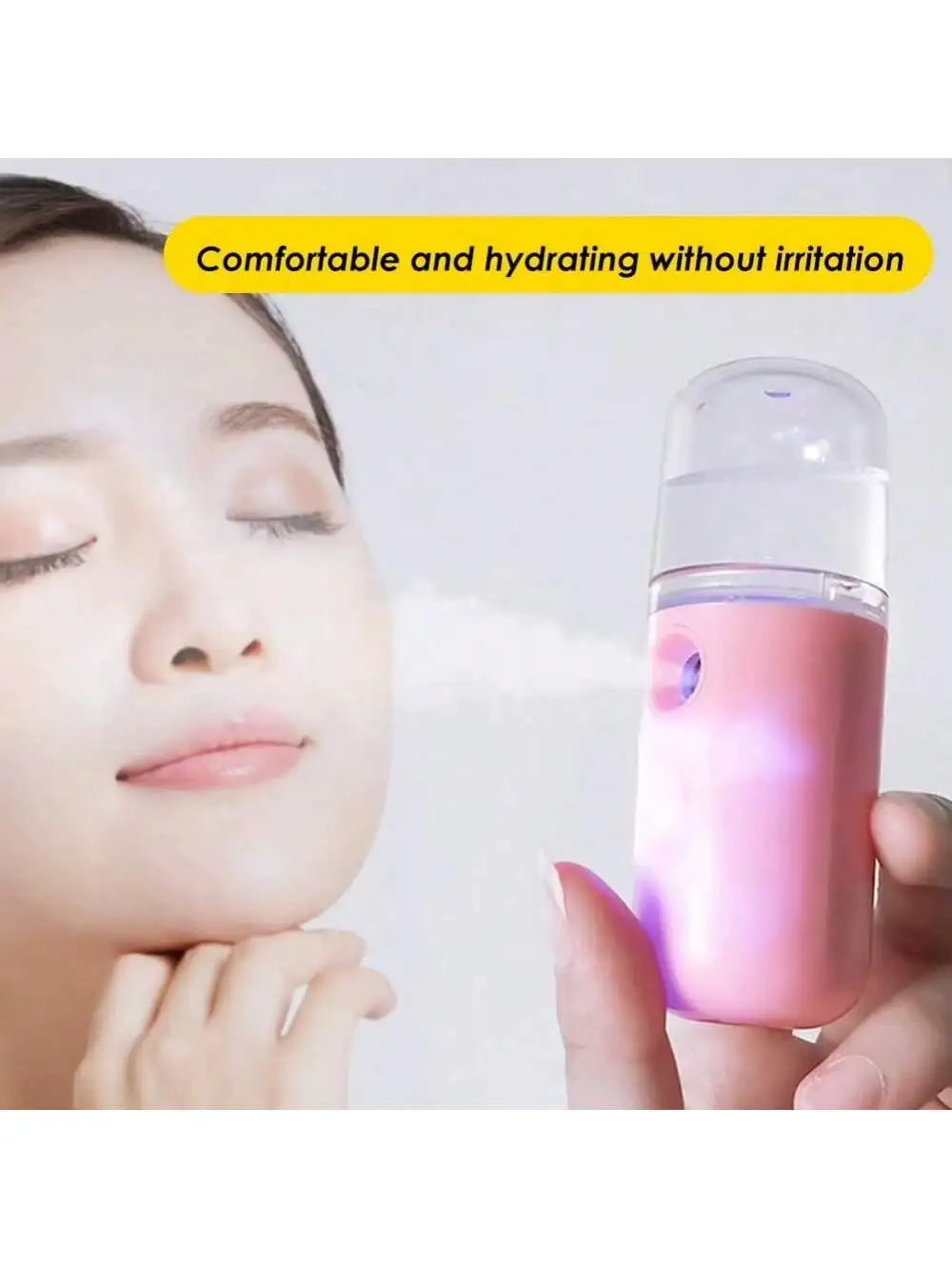 USB Rechargeable Mist Face Steamer – Hydrating Facial Sprayer Facial Mist Steamer HIP