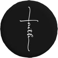 Faith Cross Calligraphy Spare Tire Cover – RV SUV Camper Spare Tire Cover HIP 1 15 in
