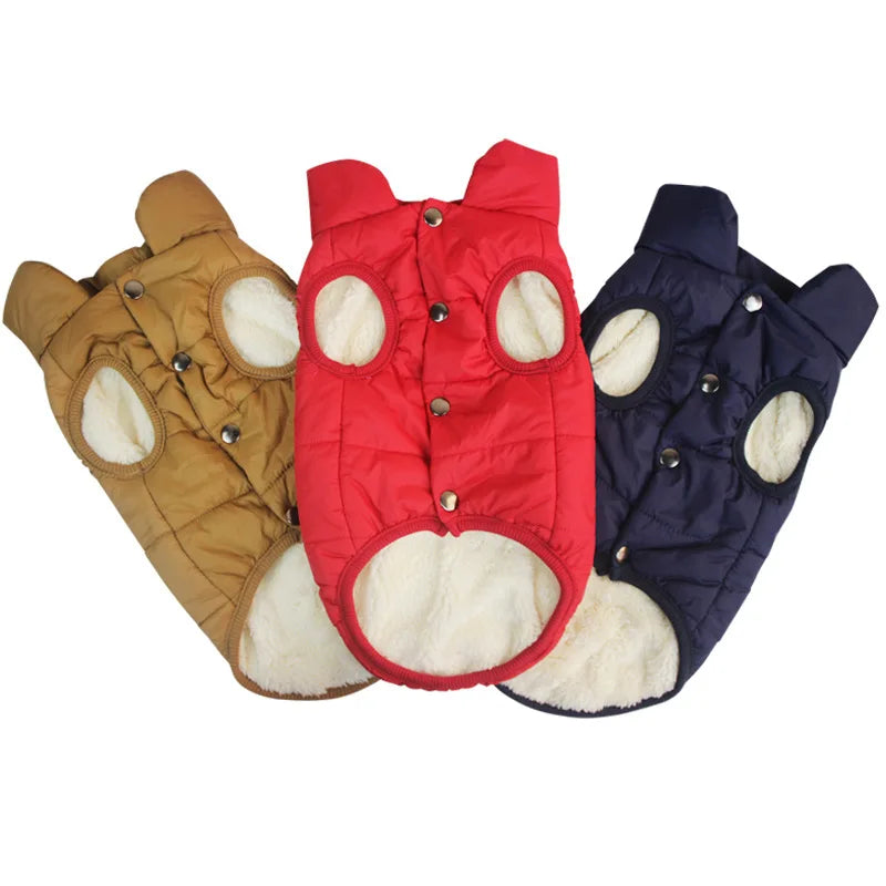 Winter Windproof Fleece Dog Coat Jacket – XS to 3XL Dog Winter Coat HIP