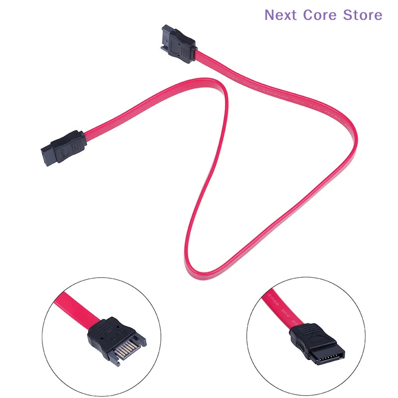 SATA 7-Pin Male to Female Extension Data Cable 50cm SATA Extension Cable HIP