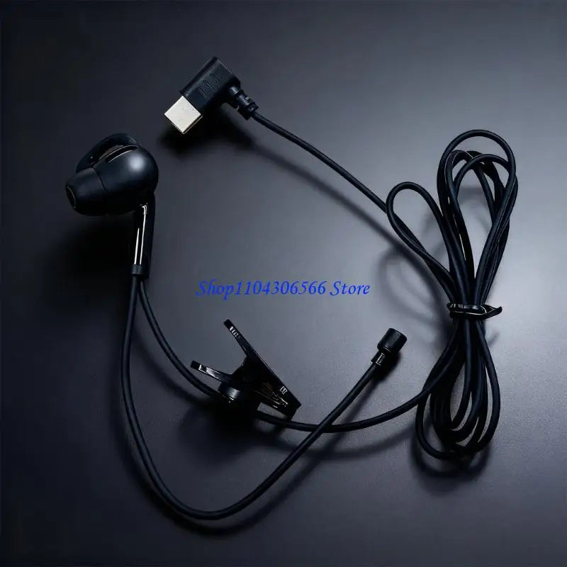 Single Ear Wired Earbud – 3.5mm & USB-C Mono Earphone Wired Mono Earbud HIP