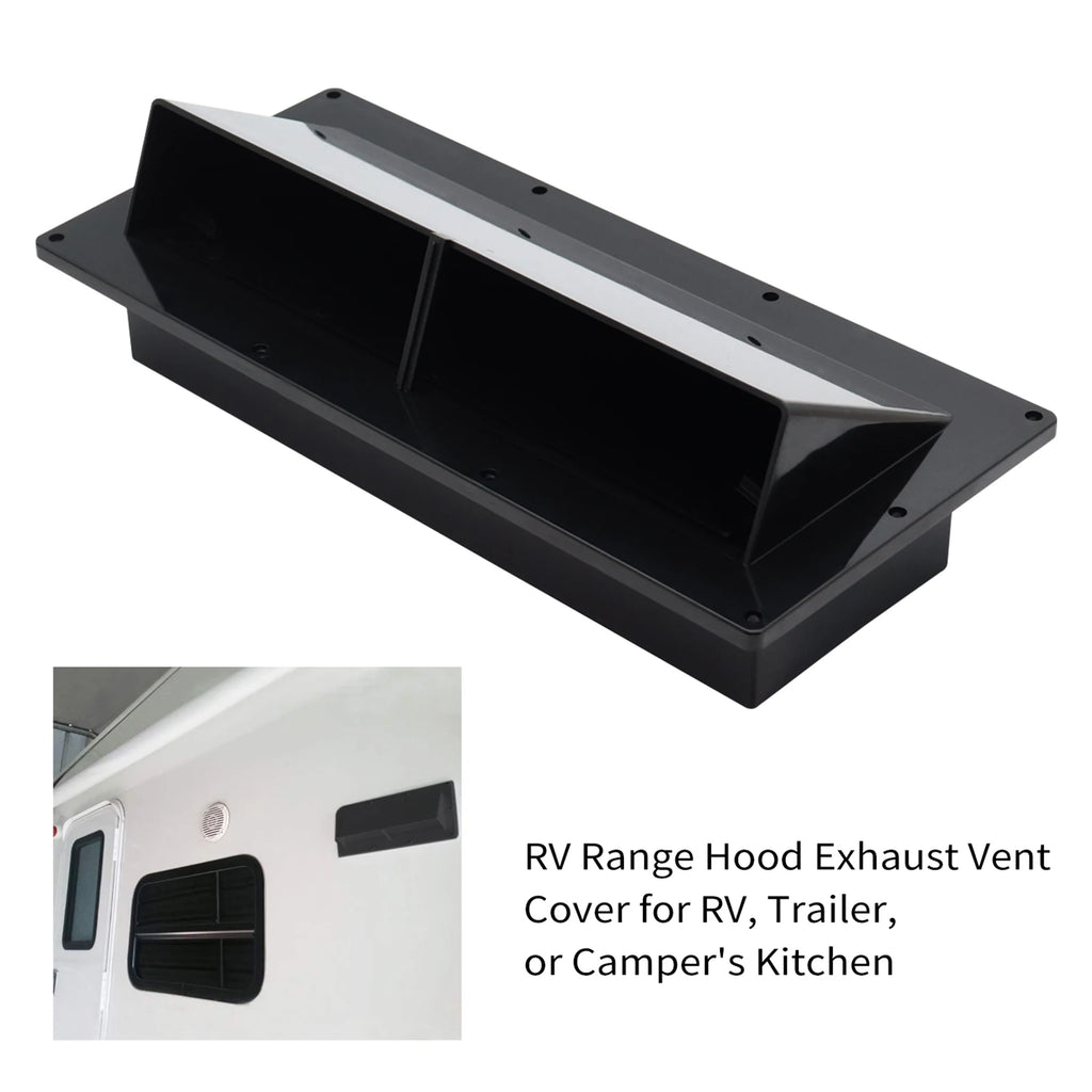 RV Range Hood Exhaust Hood RV Range Hood Vent Cover High Impact and Weather Resistant Structure with Lockable Clip HIP