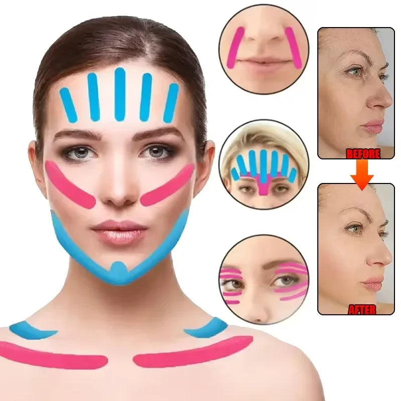 Elastic Face Lift Tape – V Line Jawline & Neck Lifting Face Lifting Tape HIP