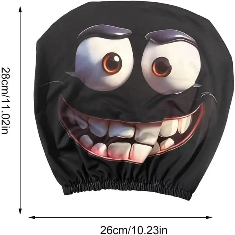 Funny Cartoon Car Headrest Covers – 2PCS Universal Fit Car Headrest Cover HIP