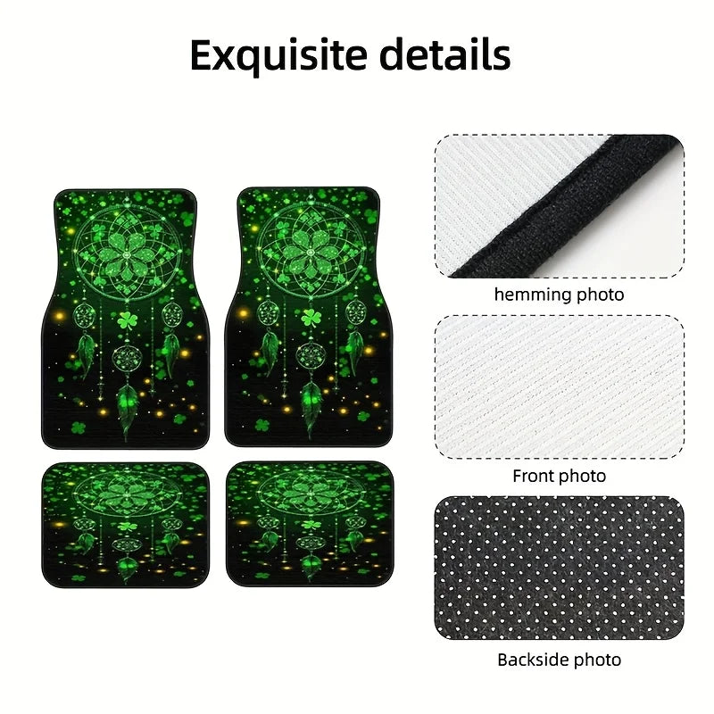 4-Piece Dream Catcher Crystal Velvet Car Floor Mat Set Car Floor Mat Set HIP