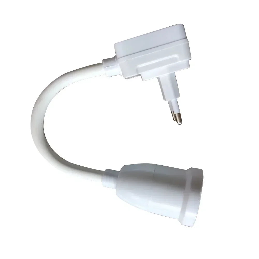 Stainless Steel E27 Lamp Base Flexible Bend Mobile Test Light Socket Light Adapter Plug Switch With On/Off EU US Plug in HIP EU