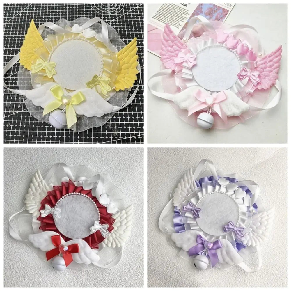 Kawaii 58mm Can Badge Cover – Lace Wings & Bow Holder Badge Display Case HIP
