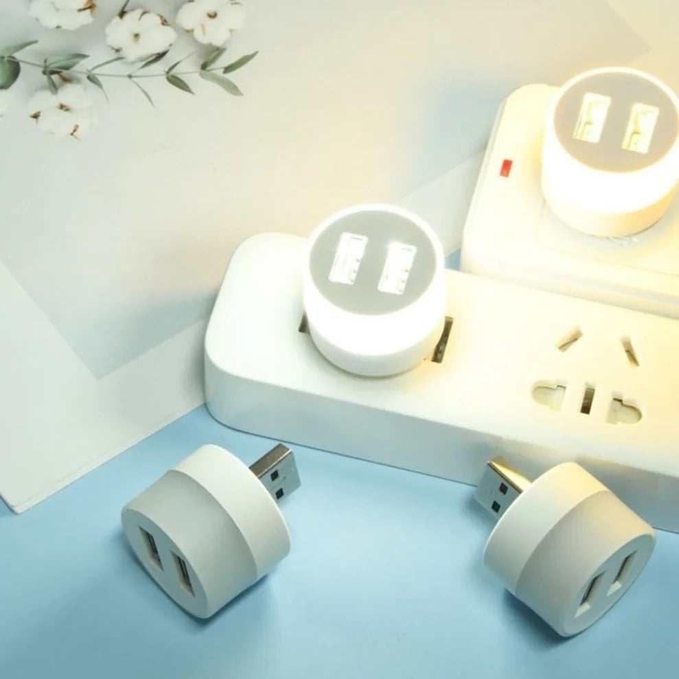 LDHLM USB LED Night Light – Dual USB Splitter Reading Lamp USB LED Night Light HIP