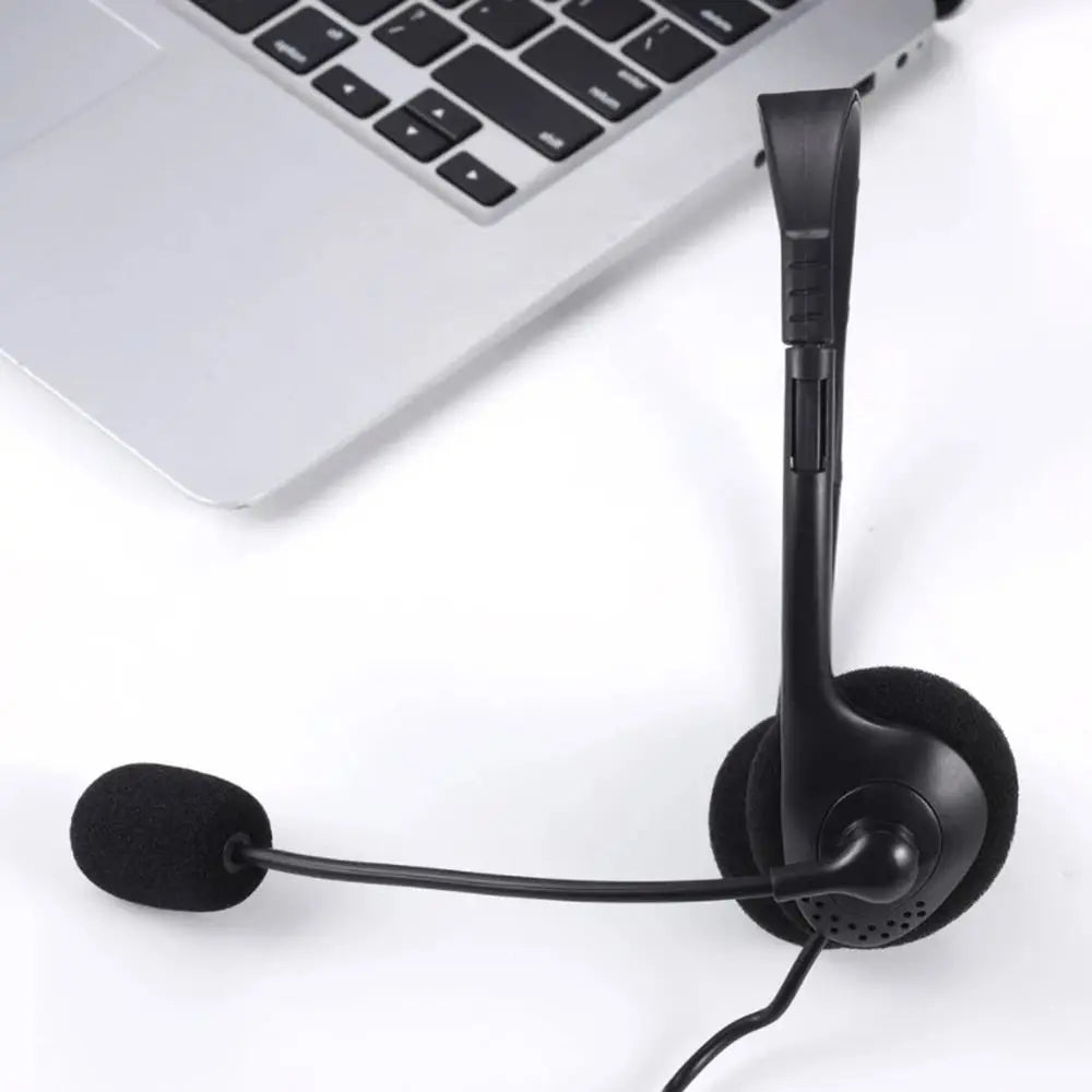 USB Wired Gaming Headset with Noise Cancelling Mic – Black Wired Gaming Headset HIP