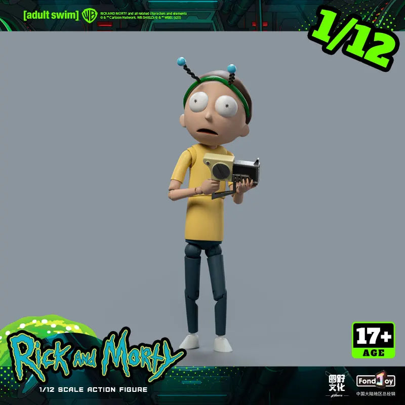 Fondjoy Rick & Morty 1/12 Scale Movable Action Figures Set Collectible Action Figure HIP