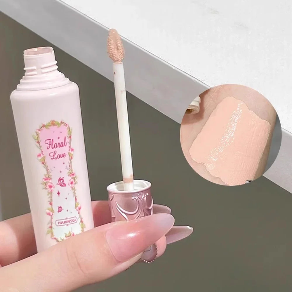 Pink Liquid Concealer Stick Moisturizing Waterproof Brightening Concealer Cream Lasting Cover Acne Spot Dark Circles Face Makeup HIP D