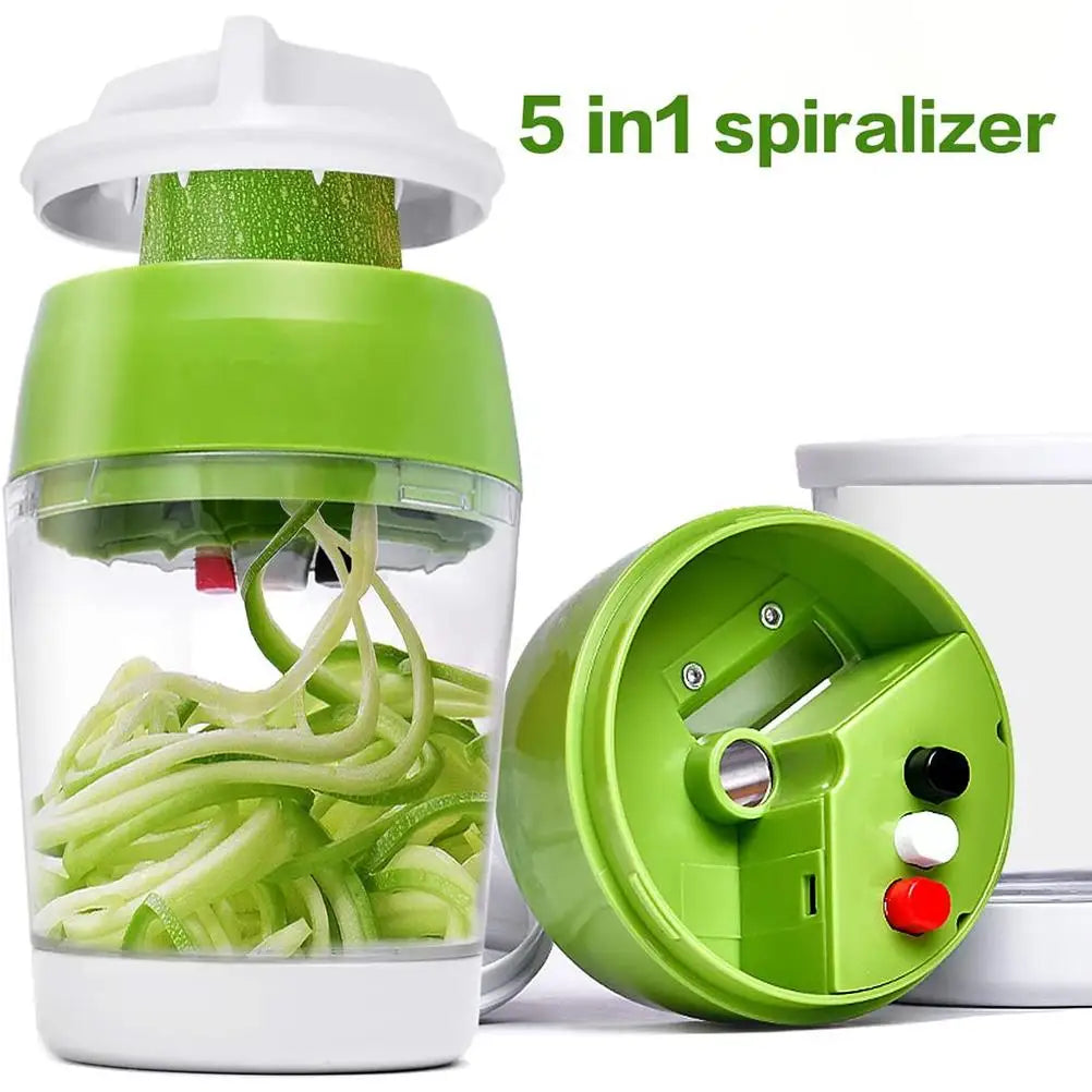 Vegetable Cutter Manual Spiral Cutter Kitchen Gadgets for Carrots Cucumbers Veggetti HIP