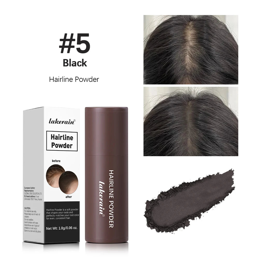 Waterproof Hairline & Root Concealer Pen – Instant Grey Coverage with Easy Blend Powder Stick for Normal Hair HIP 5