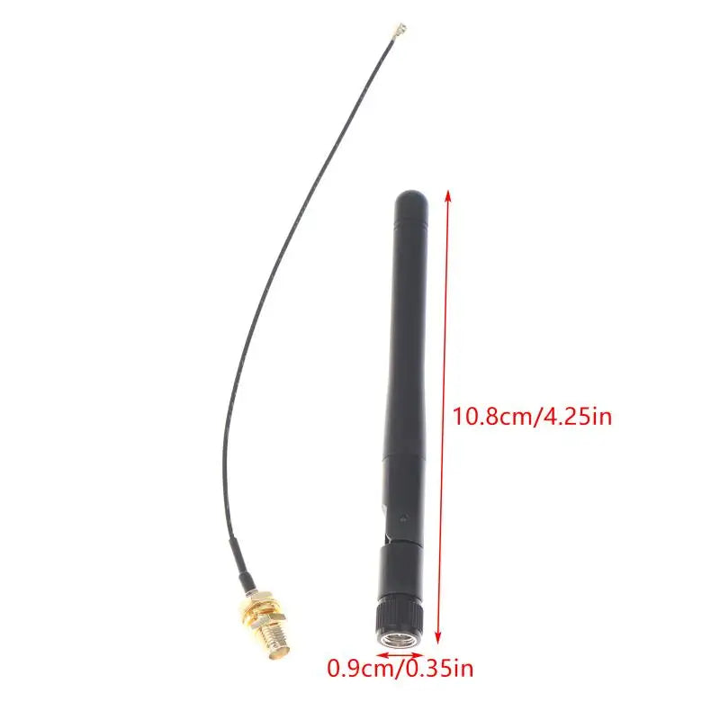 2.4GHz 3dBi WiFi Antenna 15cm RP-SMA + U.FL Pigtail Cable WiFi Antenna HIP one size