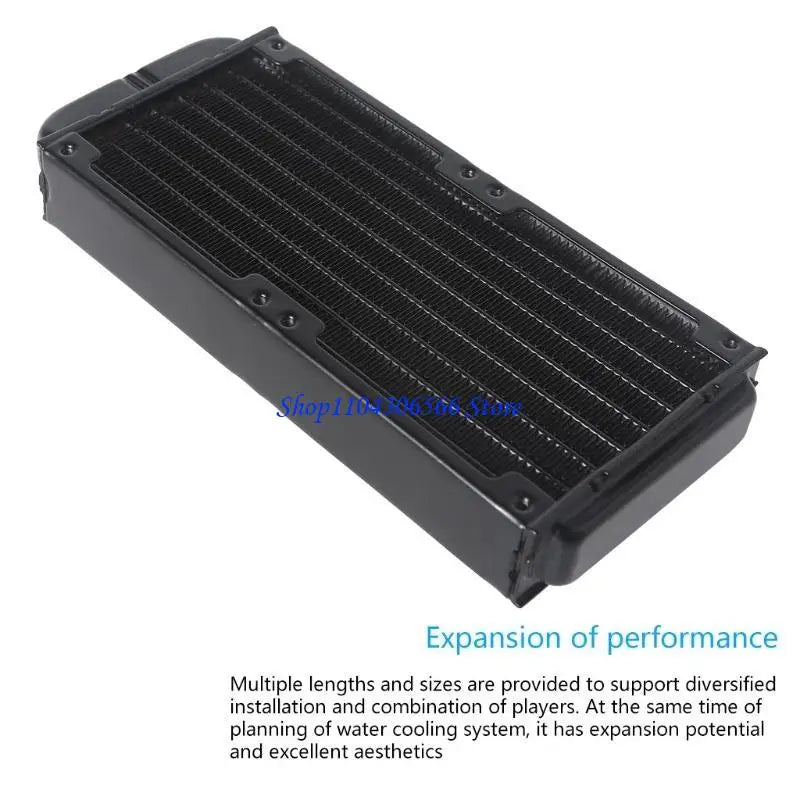 Aluminum Water Cooling Radiator 10-Tube CPU Heat Exchanger CPU Water Cooling Radiator HIP