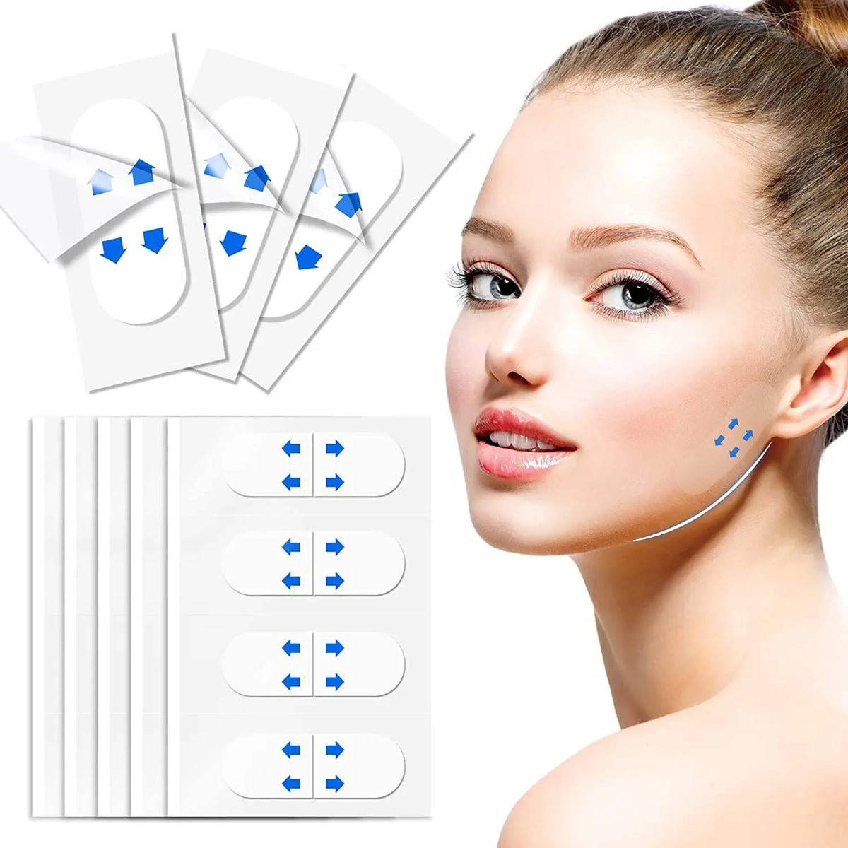 Waterproof V-Shape Face Lifting Tape – Invisible Chin Patches Face Lifting Tape HIP