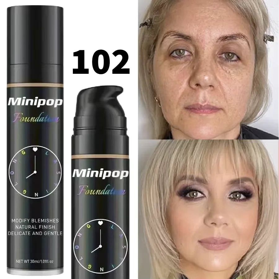 8-Color Waterproof Liquid Foundation Set – Full Coverage | HIP Liquid Foundation Set HIP 102