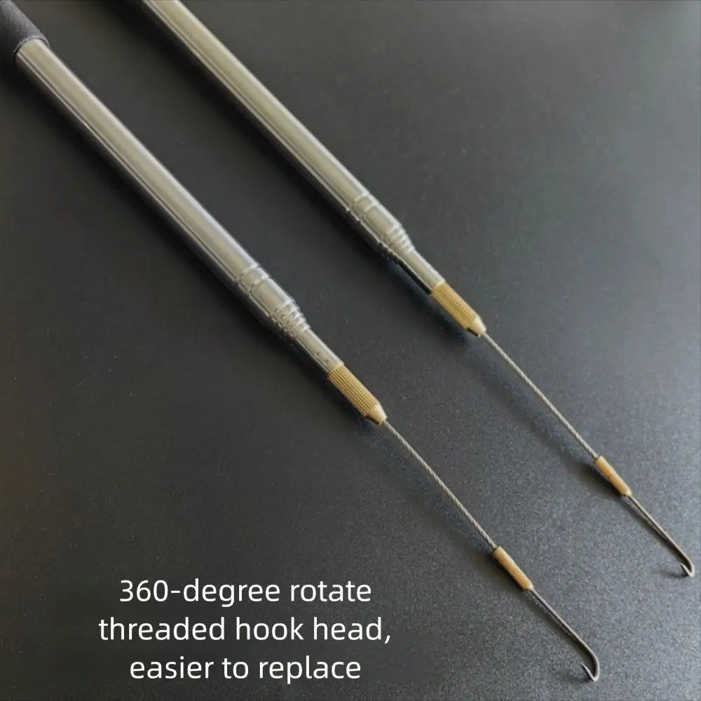 Telescopic Eel Hook 360° Rotating Barbed Hook – Stainless Steel Eel Fishing Hook HIP