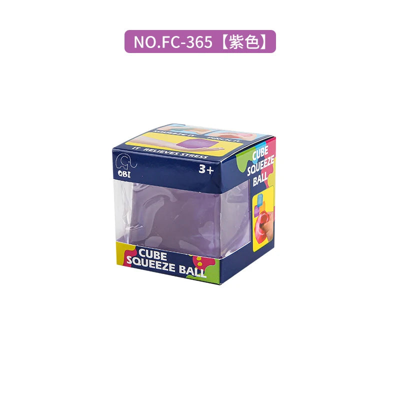 Cube Squeeze Ball – Soft Sensory Fidget Toy & Fun Gift Sensory Fidget Toy HIP D