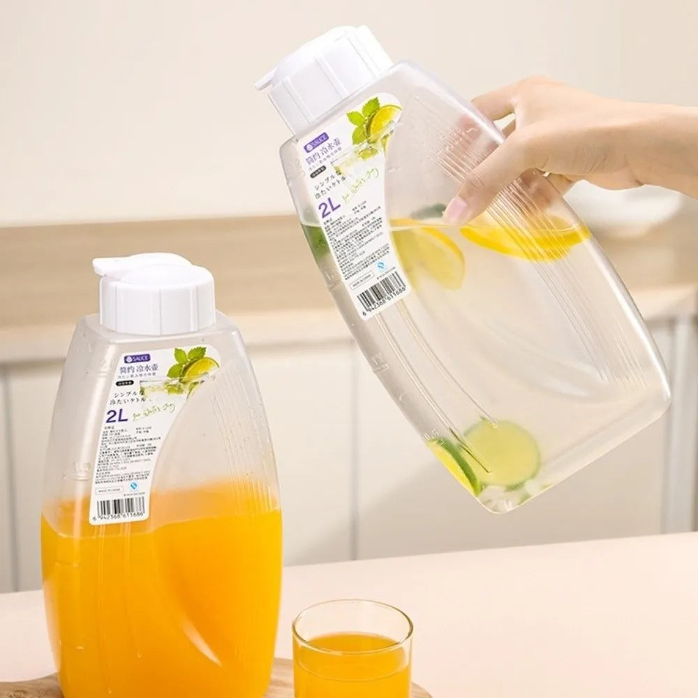 1L/2L Food Grade Silicone Cold Water Kettle Bottle with Cap Silicone Water Kettle HIP