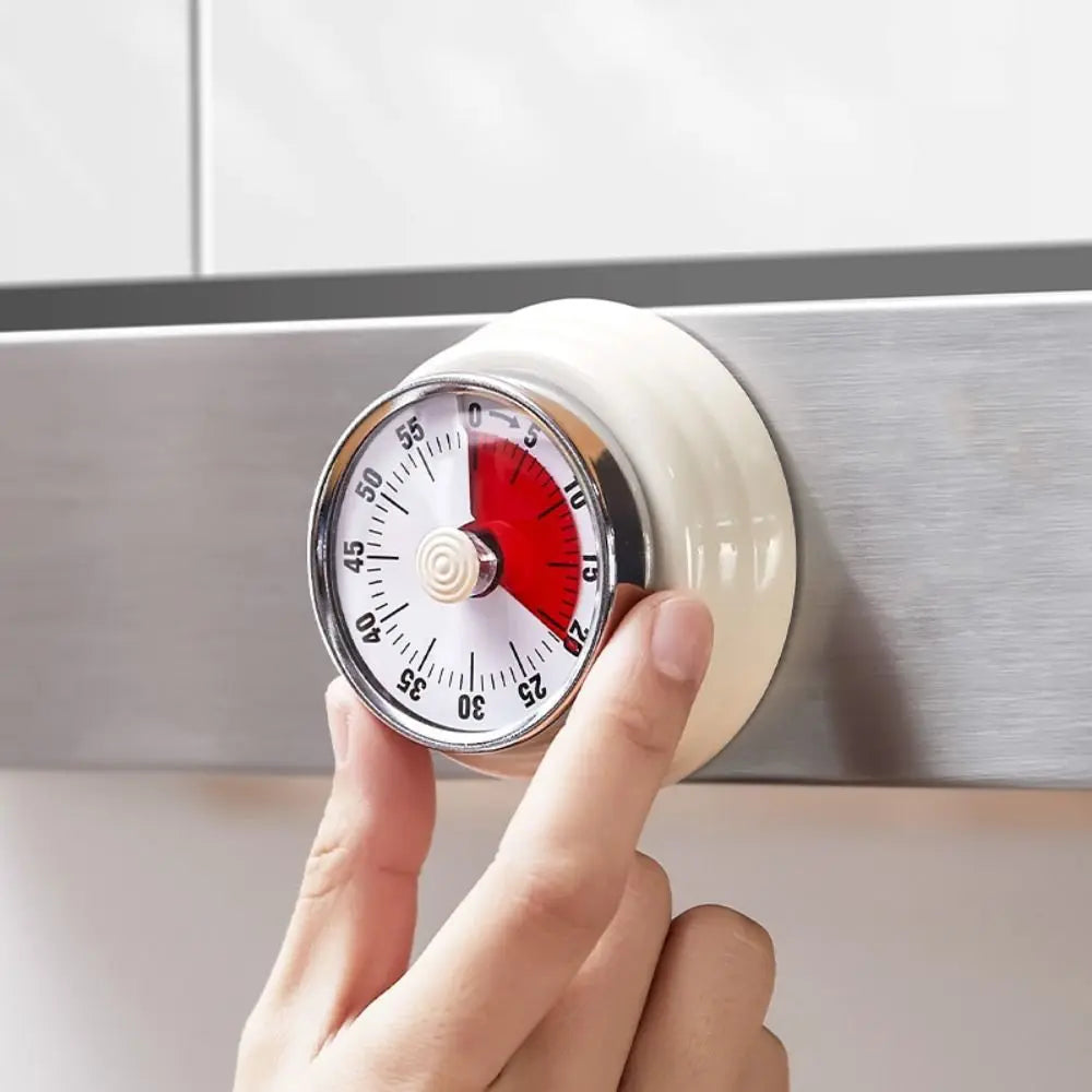Magnetic Mechanical Kitchen Countdown Timer – Metal 60-Min Kitchen Countdown Timer HIP