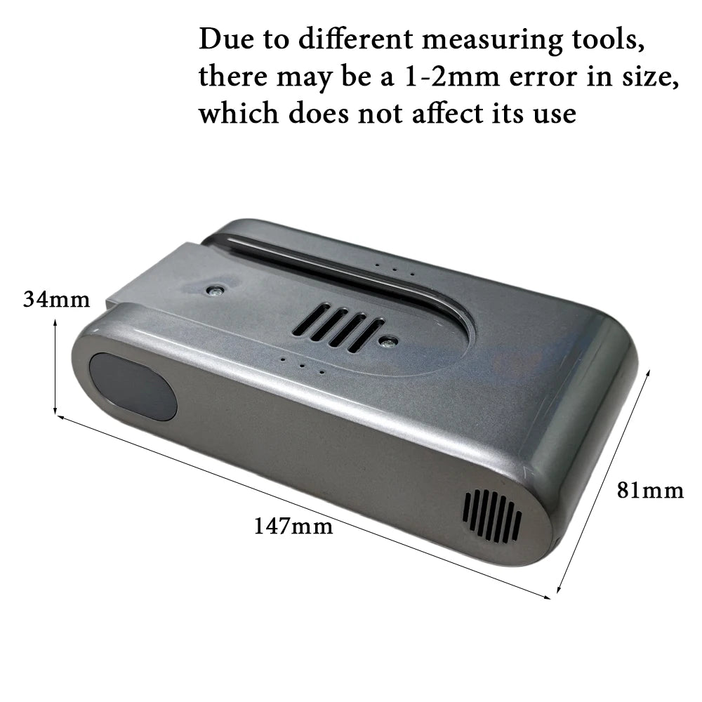 5000mAh Replacement Battery for Dreame T10 T20 Vacuum | 25.2V Vacuum Replacement Battery HIP