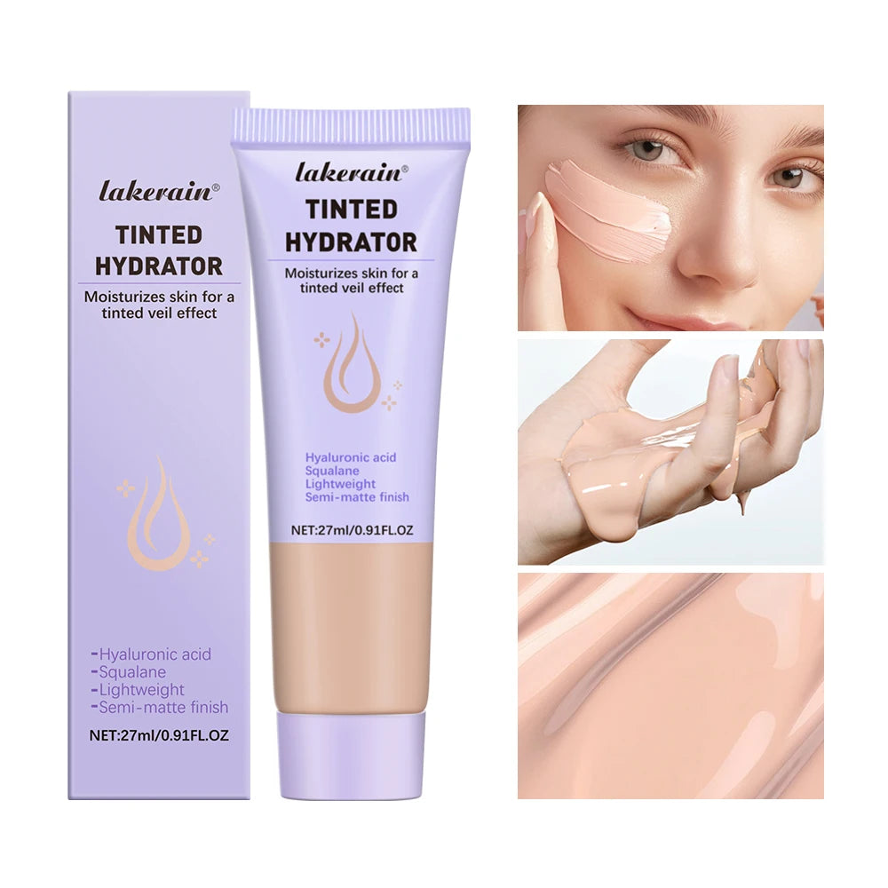 High Coverage CC cream Foundation Tinted Hydrator Matte Finish Light Oil-Free Moisturizing Makeup Hyaluronic Acid Sheer HIP