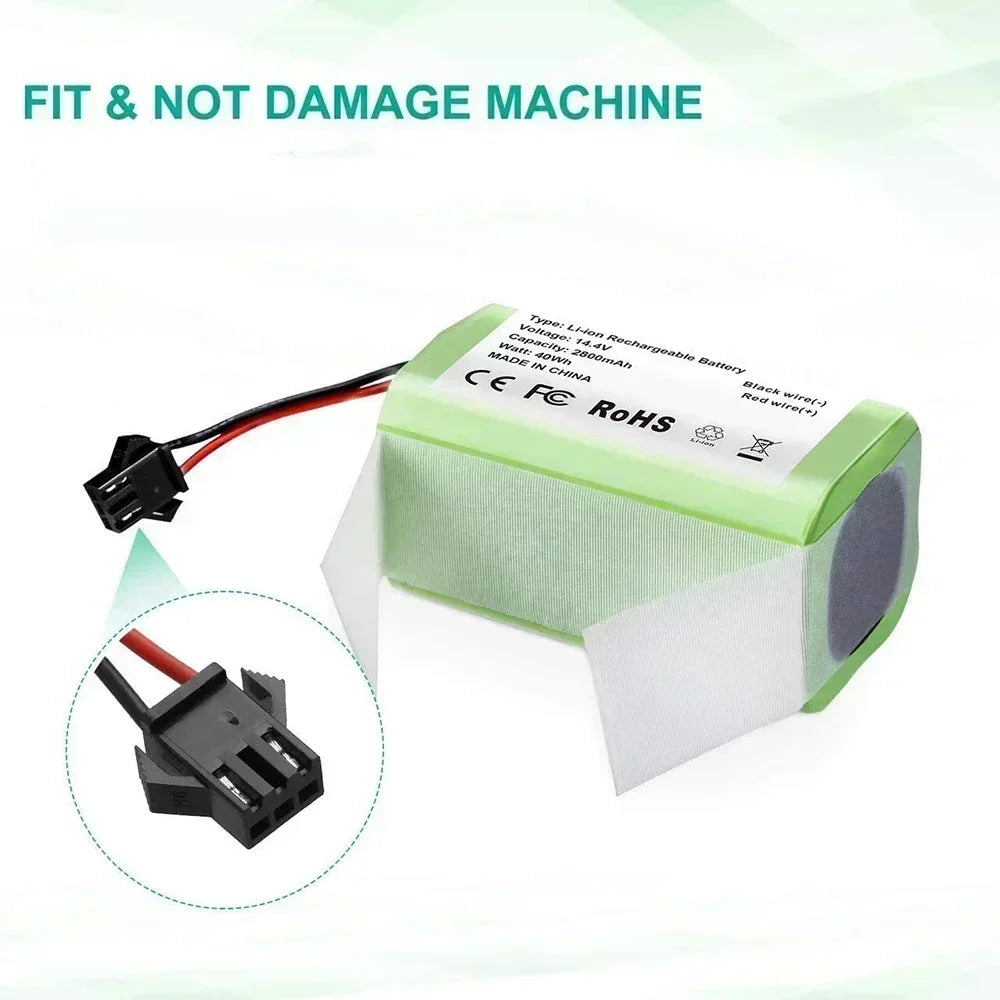 14.4V 6800mAh Li-Ion Battery for Shark Ion Robot RV700 RV720 RV750 Robot Vacuum Battery HIP